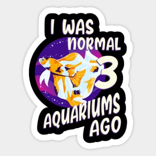 Aquarium Fish Aquarist Betta Fish Gift Sticker